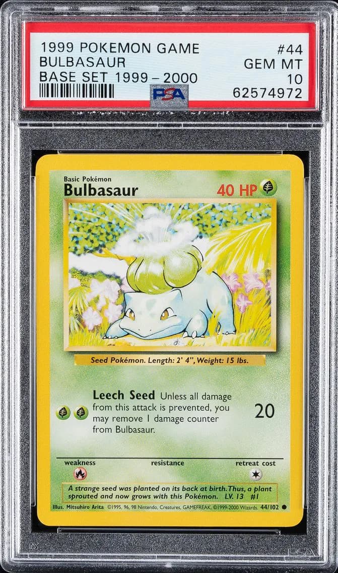 BULBASAUR, PSA 10