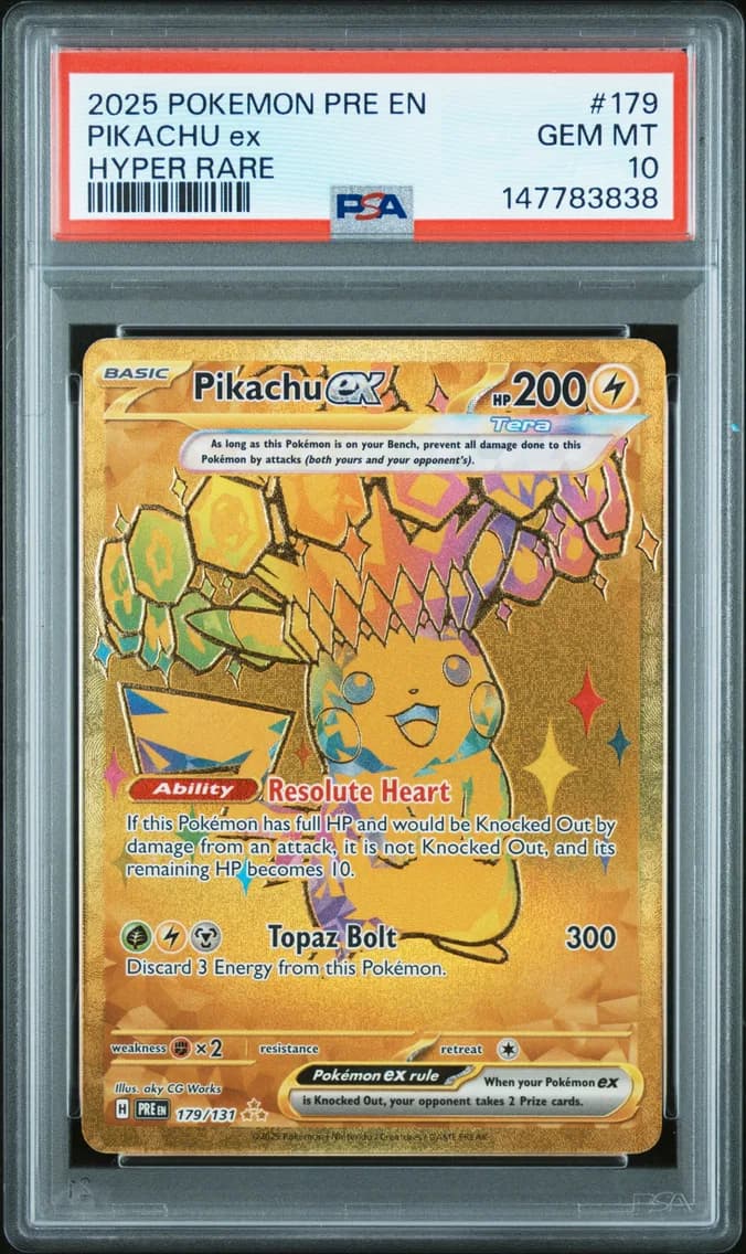 Pikachu EX, PSA 10