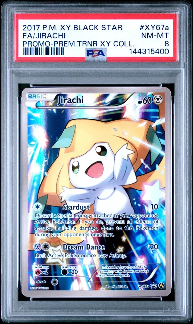 Full Art/Jirachi, PSA 8