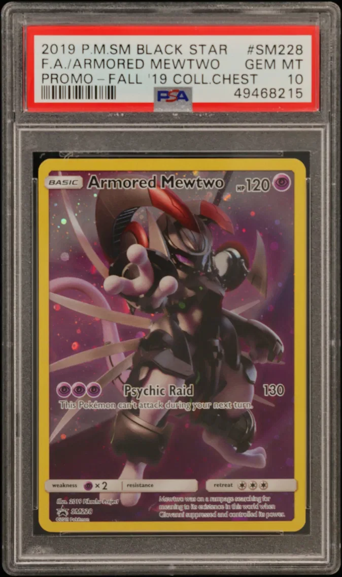 Full Art/Armored Mewtwo, PSA 10