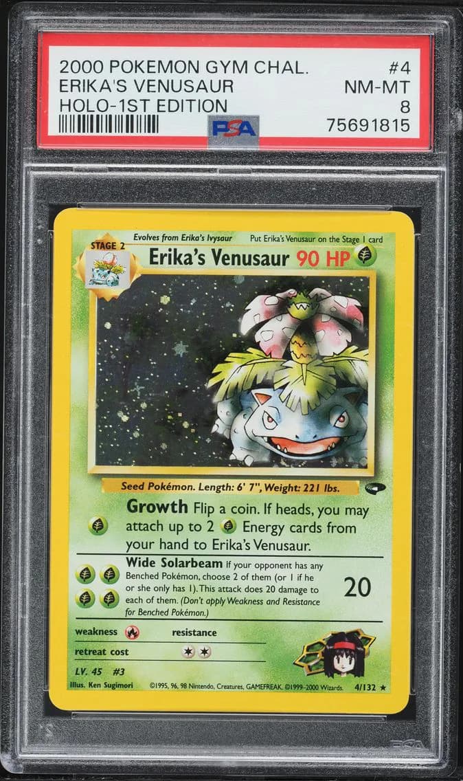 Erika's Venusaur, PSA 8