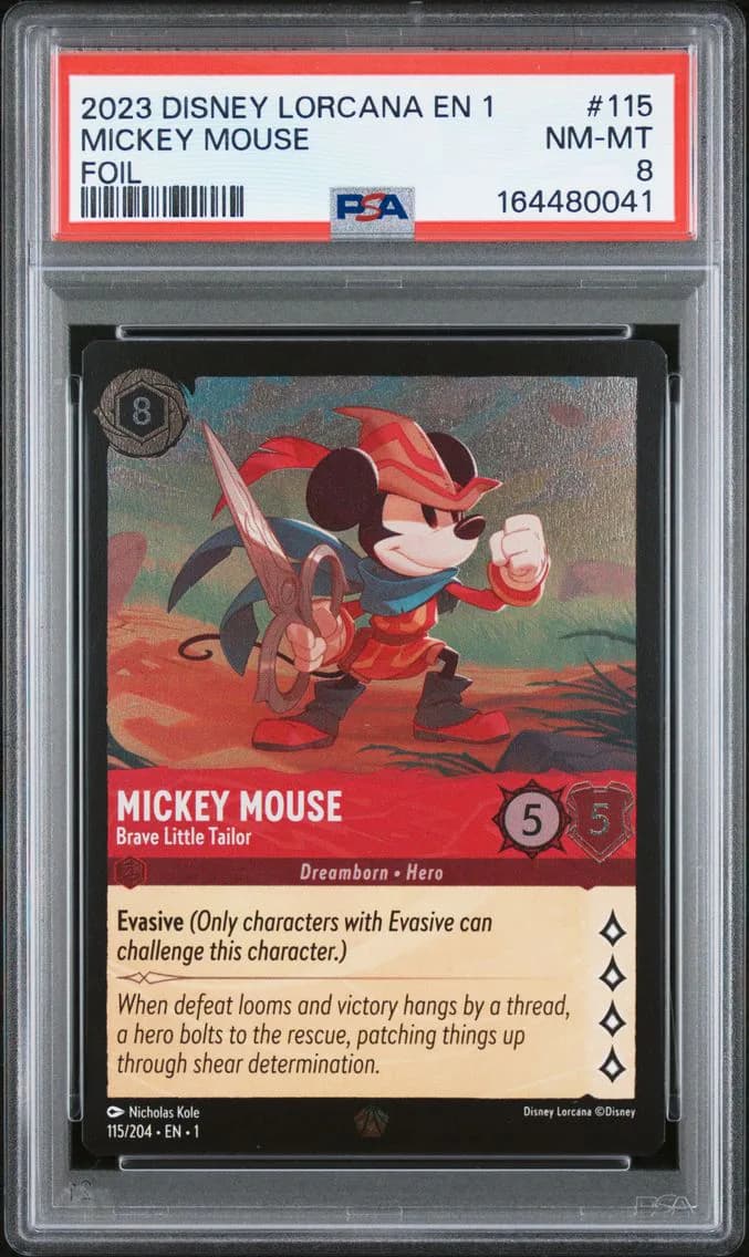 Mickey Mouse - Brave Little Tailor, PSA 8