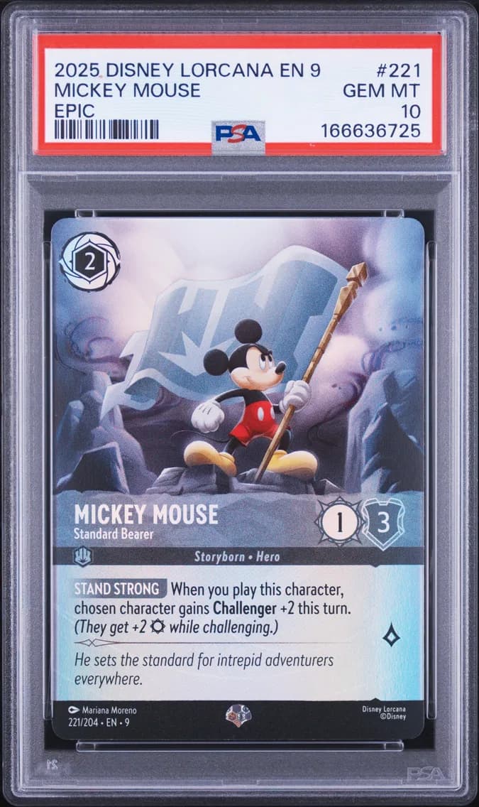Mickey Mouse - Standard Bearer, PSA 10