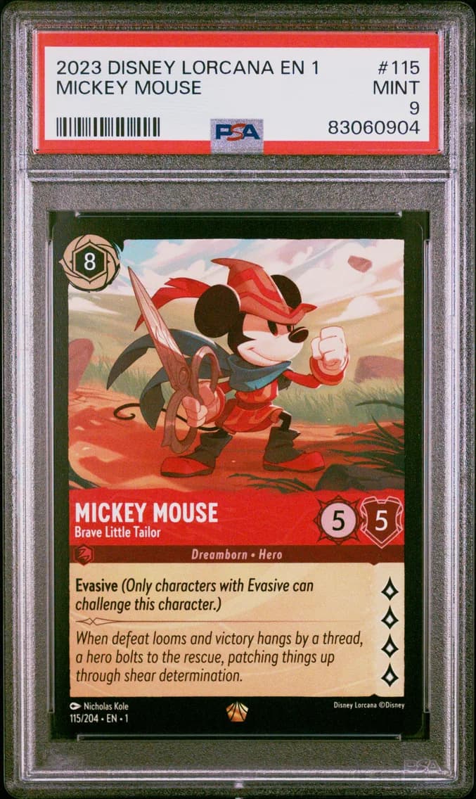 Mickey Mouse - Brave Little Tailor, PSA 9
