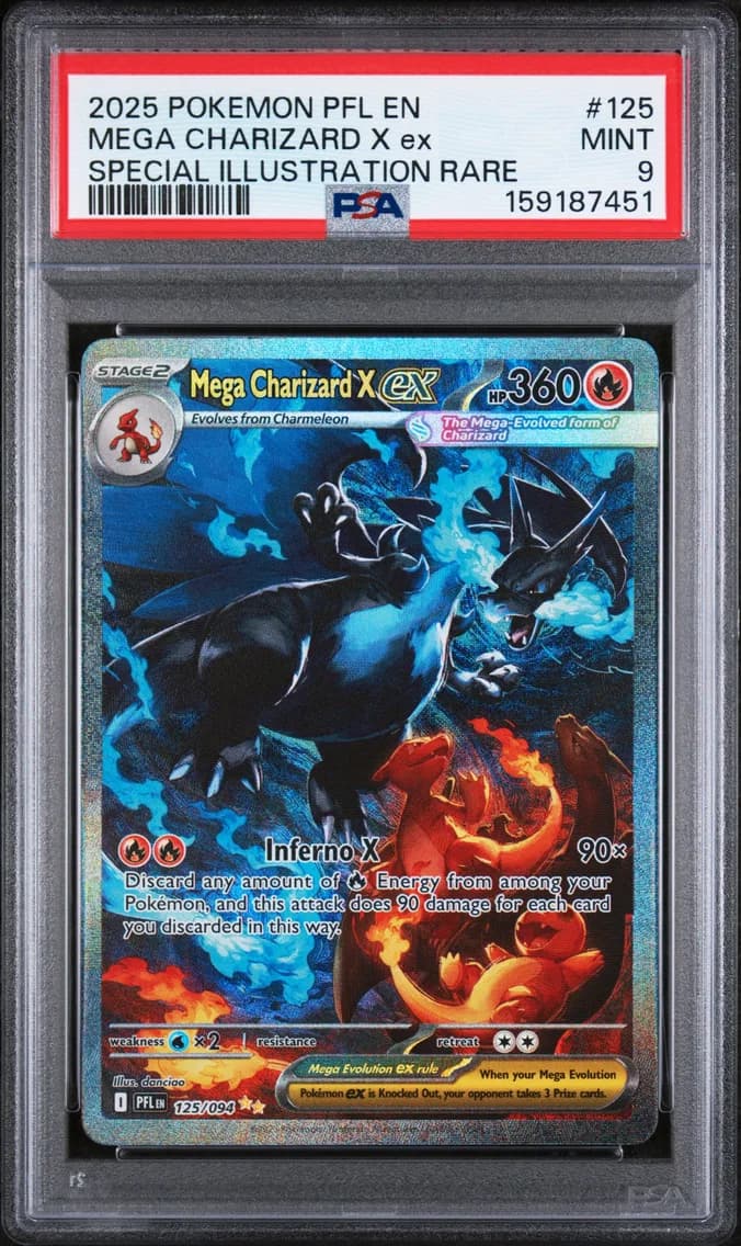 Mega Charizard X EX, PSA 9