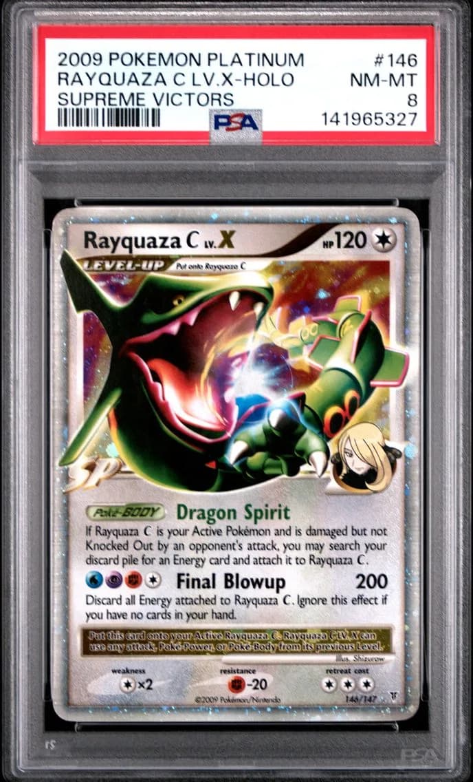Rayquaza C LV.X-Holo, PSA 8