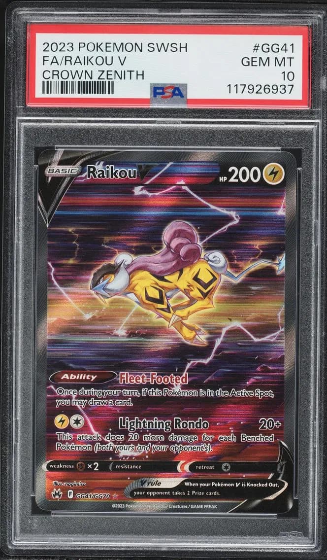Full Art/Raikou V, PSA 10