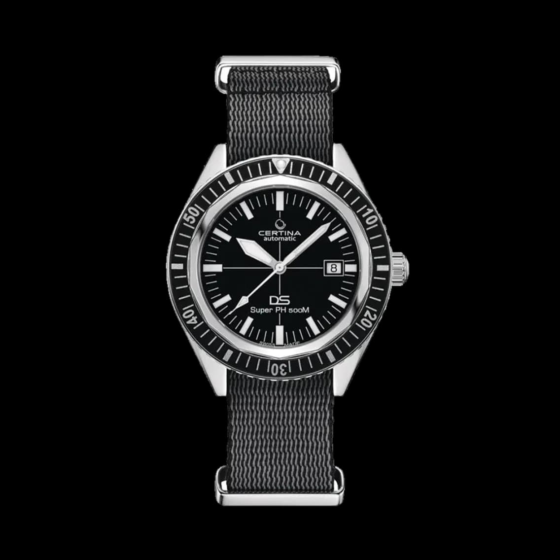 Certina DS Super PH500M 43mm - Black on One-Piece Nylon Strap, TEDDY BALDASSARRE 10