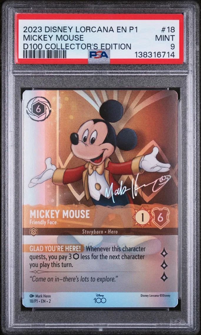 Mickey Mouse - Friendly Face, PSA 9