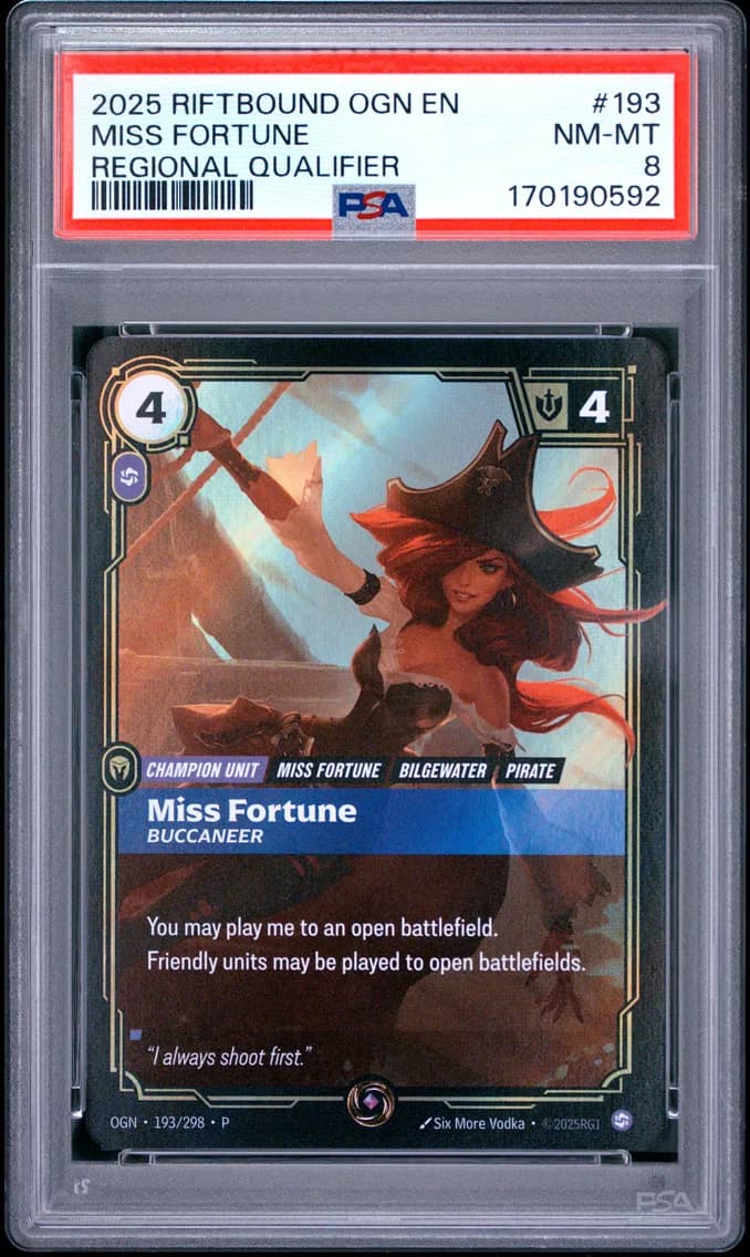 Miss Fortune - Buccaneer, PSA 8