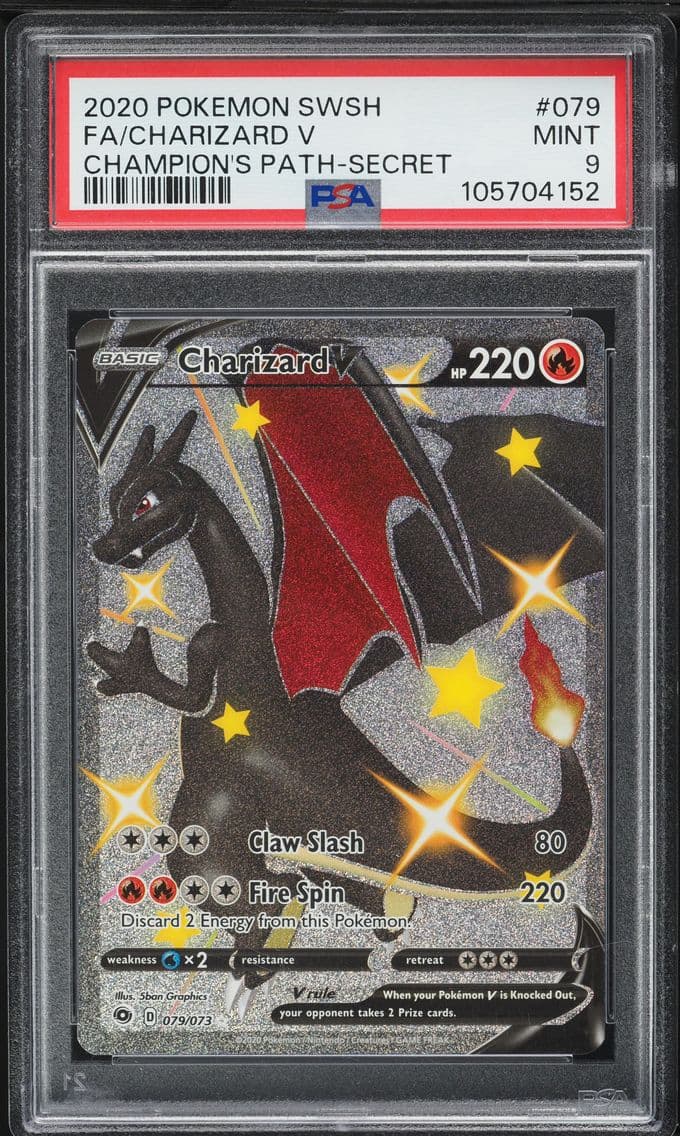 Full Art/Charizard V, PSA 9