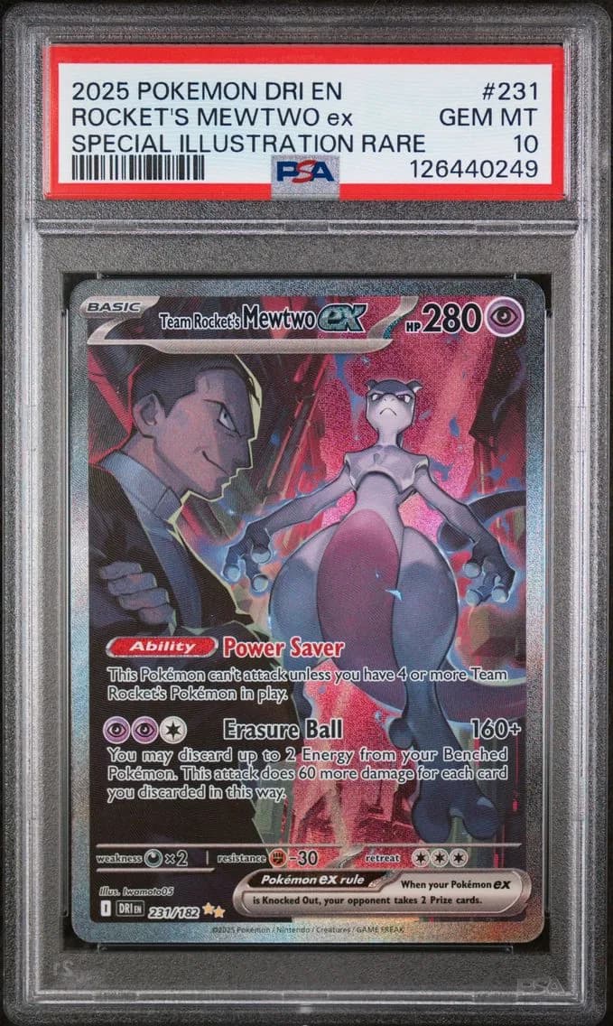 Team Rocket's Mewtwo EX, PSA 10