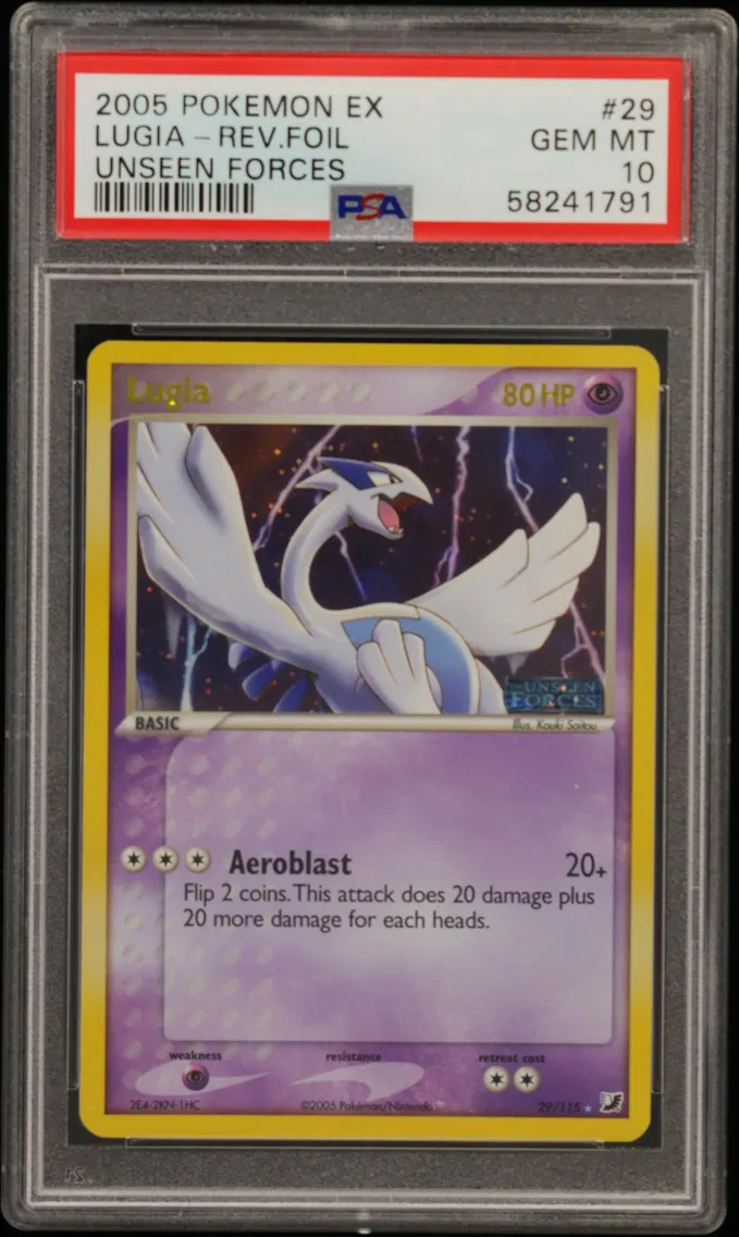 Lugia-Reverse Foil, PSA 10