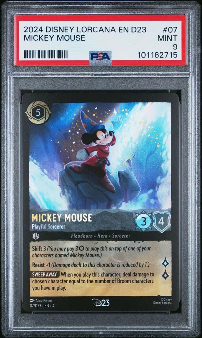 Mickey Mouse - Playful Sorcerer, PSA 9