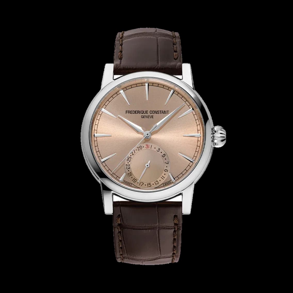 Frederique Constant Manufacture Classic Date Automatic 40mm - Salmon on Leather Strap, TEDDY BALDASSARRE 10