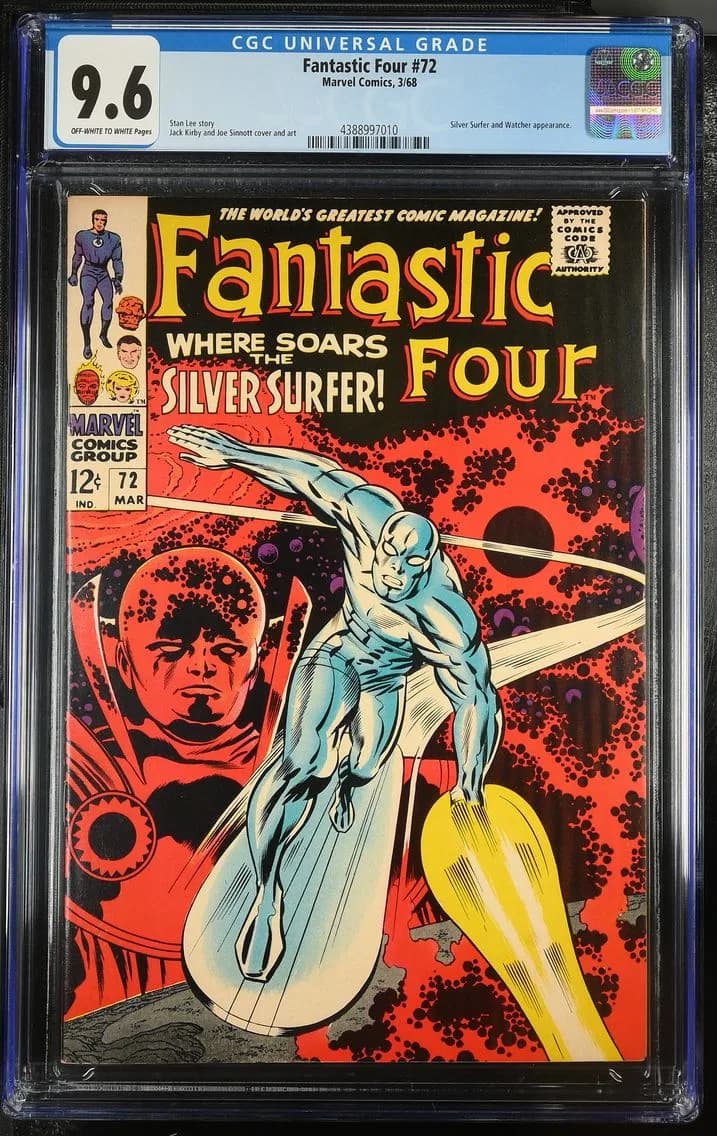 1968 Fantastic Four #72, CGC 9.6