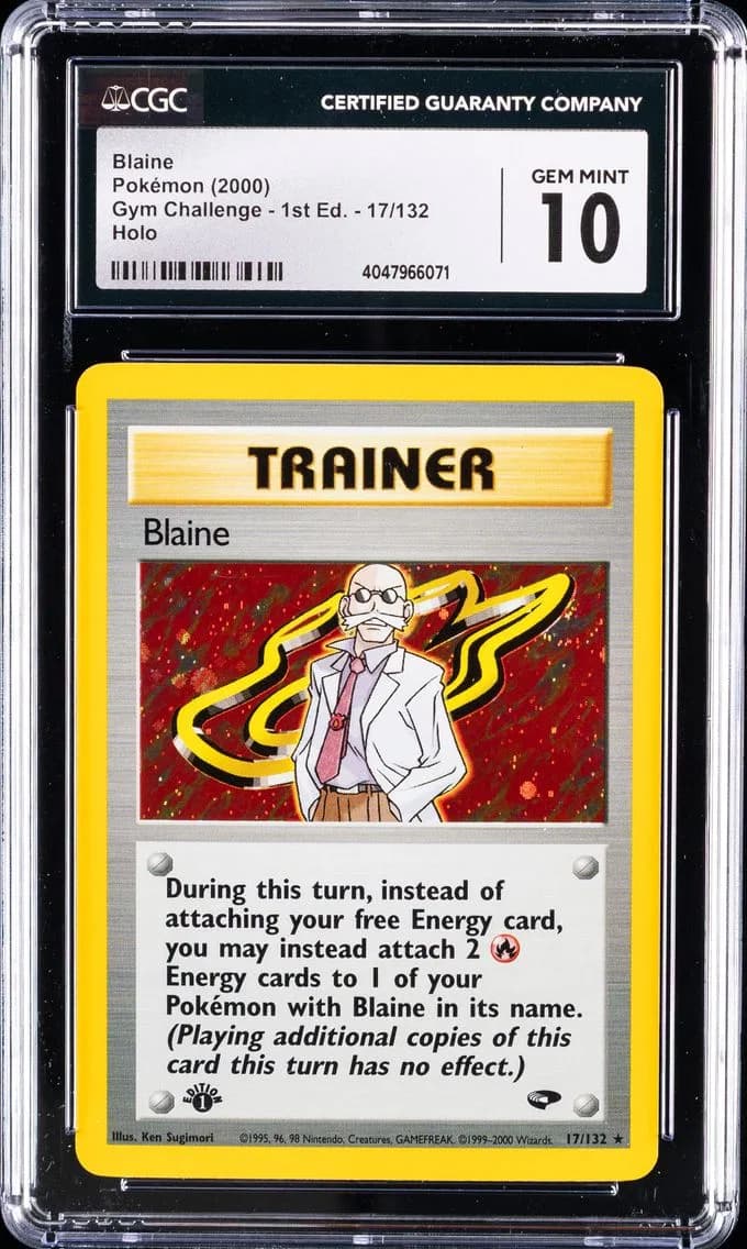 Blaine-Holo 1st Edition, CGC 10