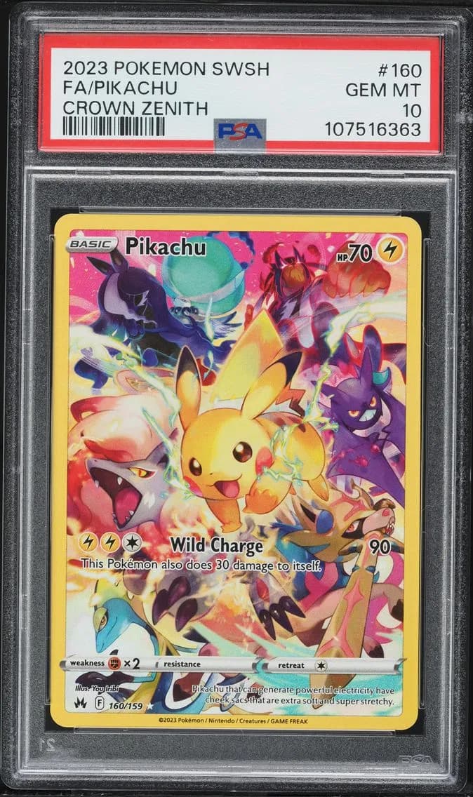 Full Art/Pikachu, PSA 10