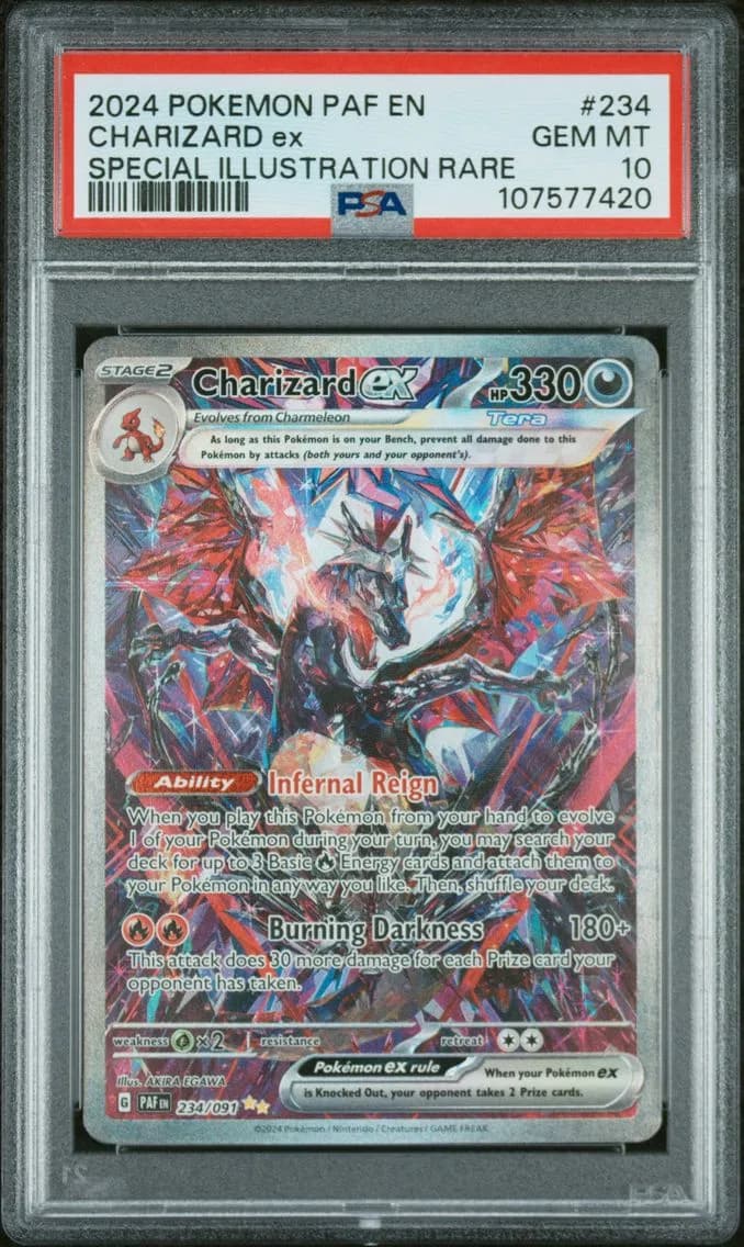 Charizard EX, PSA 10
