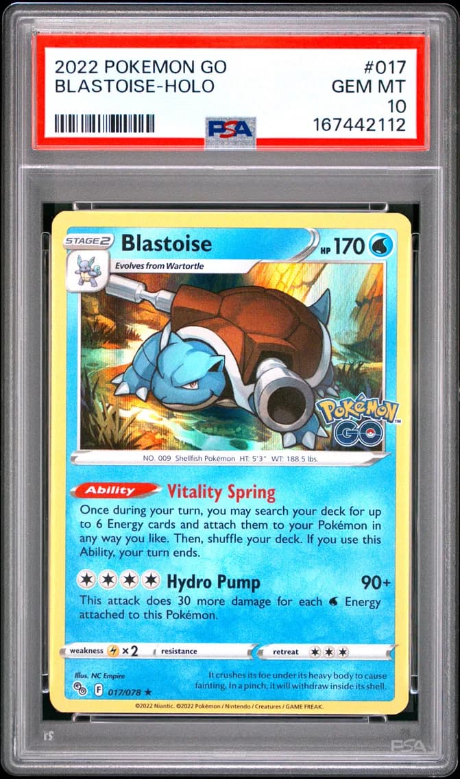 Blastoise-Holo, PSA 10