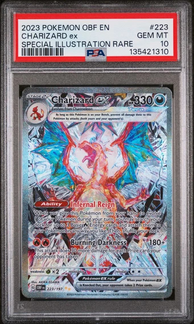Charizard EX, PSA 10