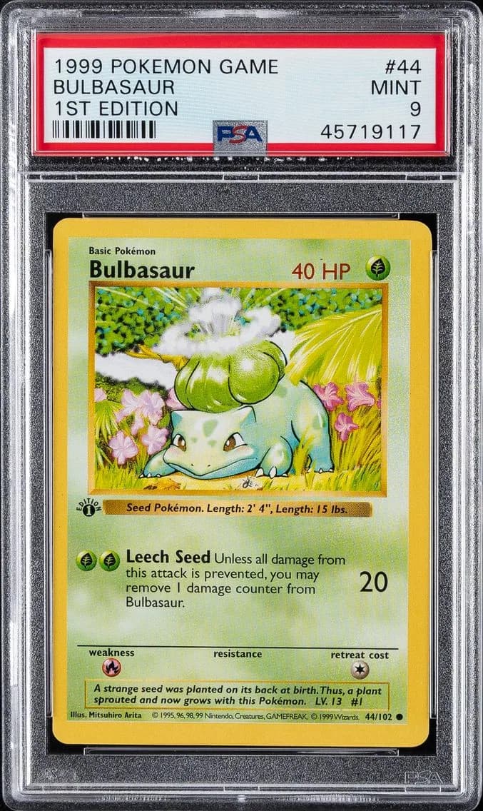 BULBASAUR, PSA 9
