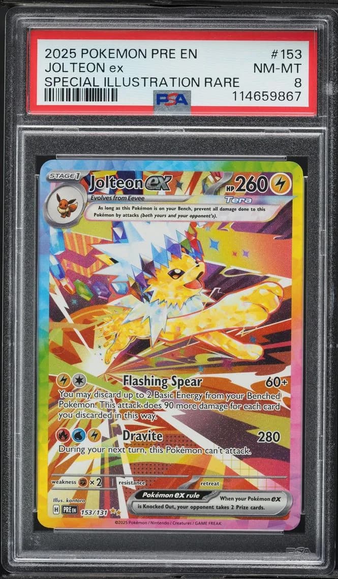 Jolteon EX, PSA 8