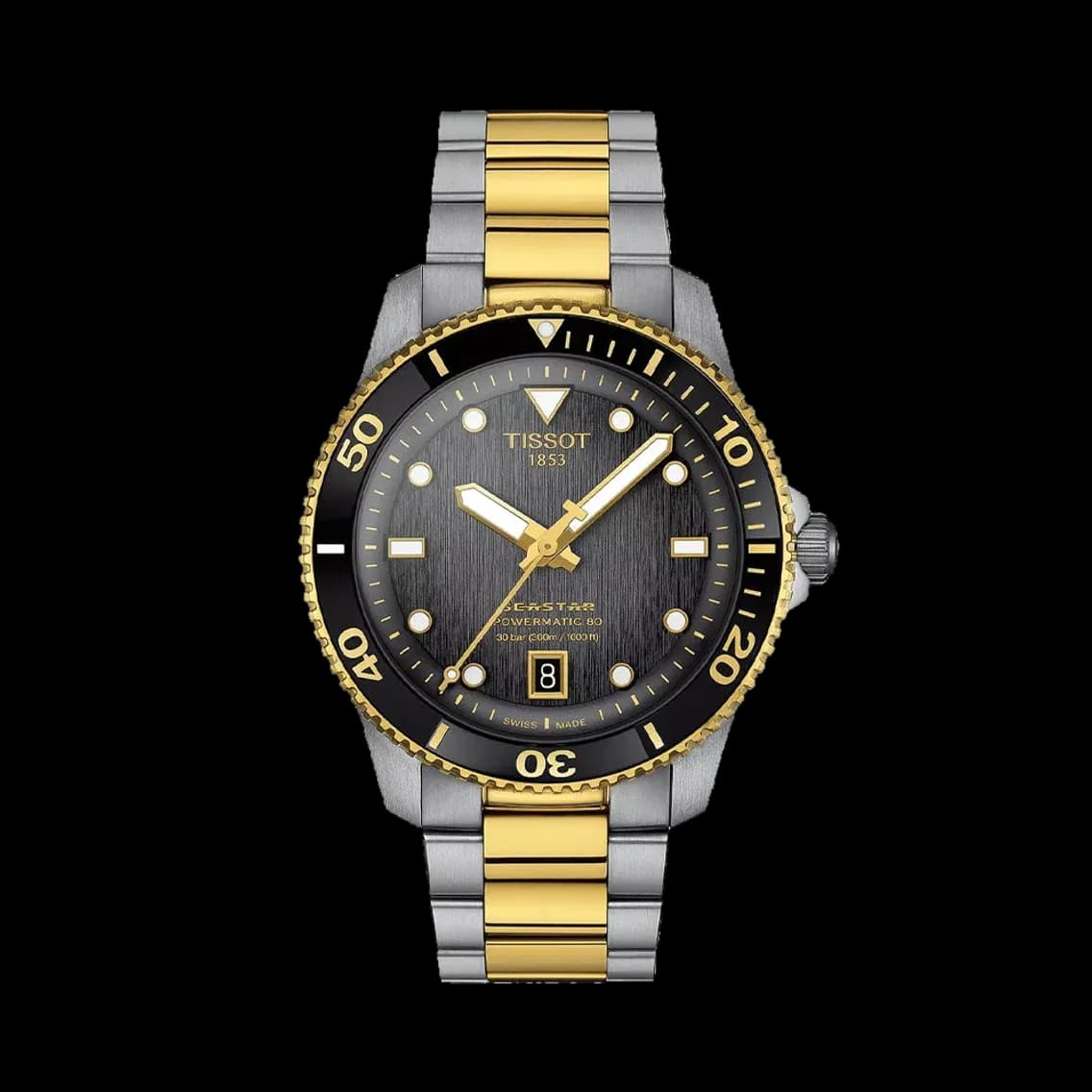 Tissot Seastar 1000 Powermatic 80 40mm - Black on Bracelet, TEDDY BALDASSARRE 10