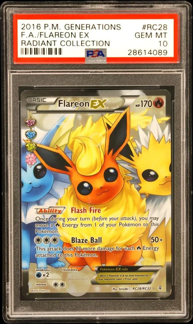 Full Art/Flareon EX, PSA 10