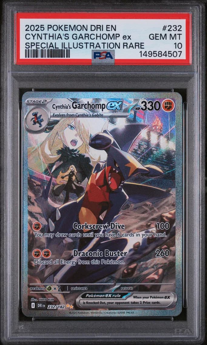 Cynthia's Garchomp EX, PSA 10