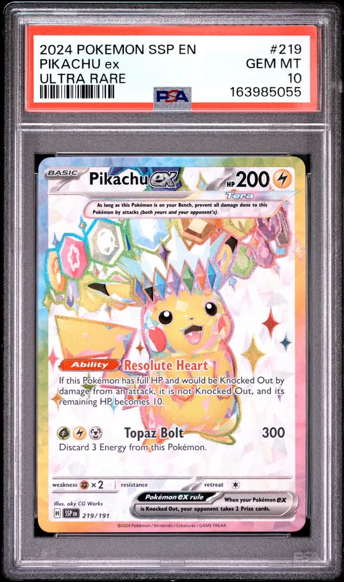 Pikachu EX, PSA 10