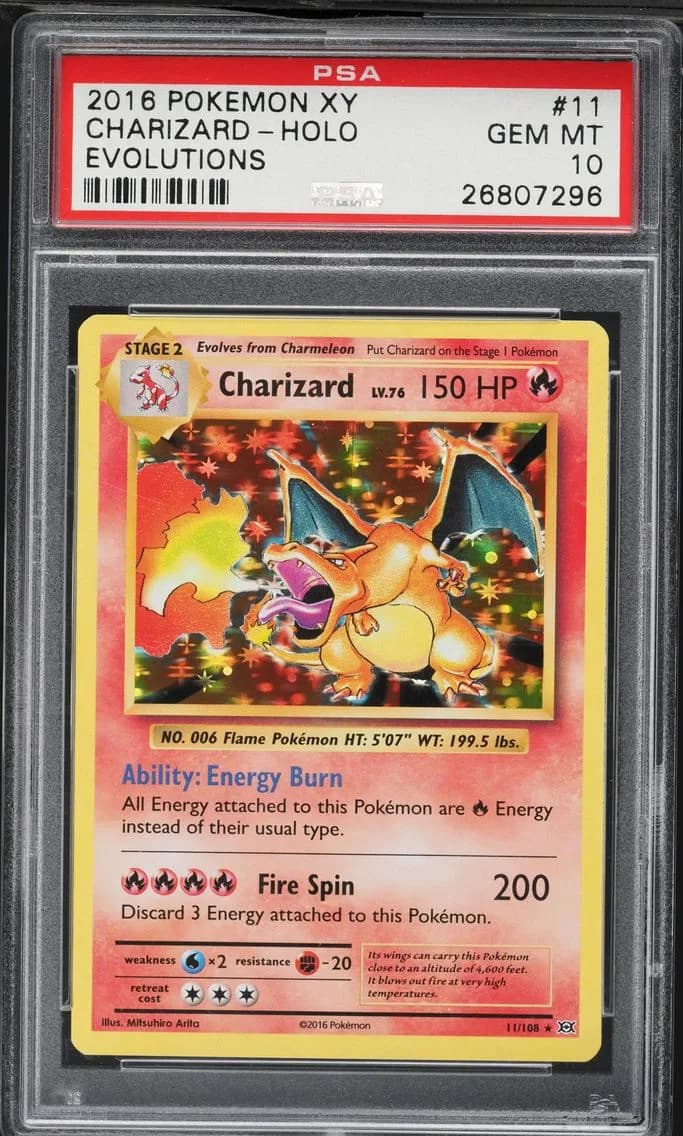 Charizard-Holo, PSA 10