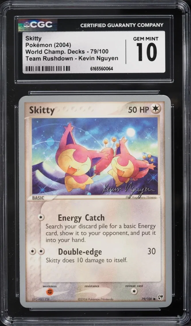 Pokemon World Championships Decks Team Rushdown Kevin Nguyen Skitty #79, CGC 10