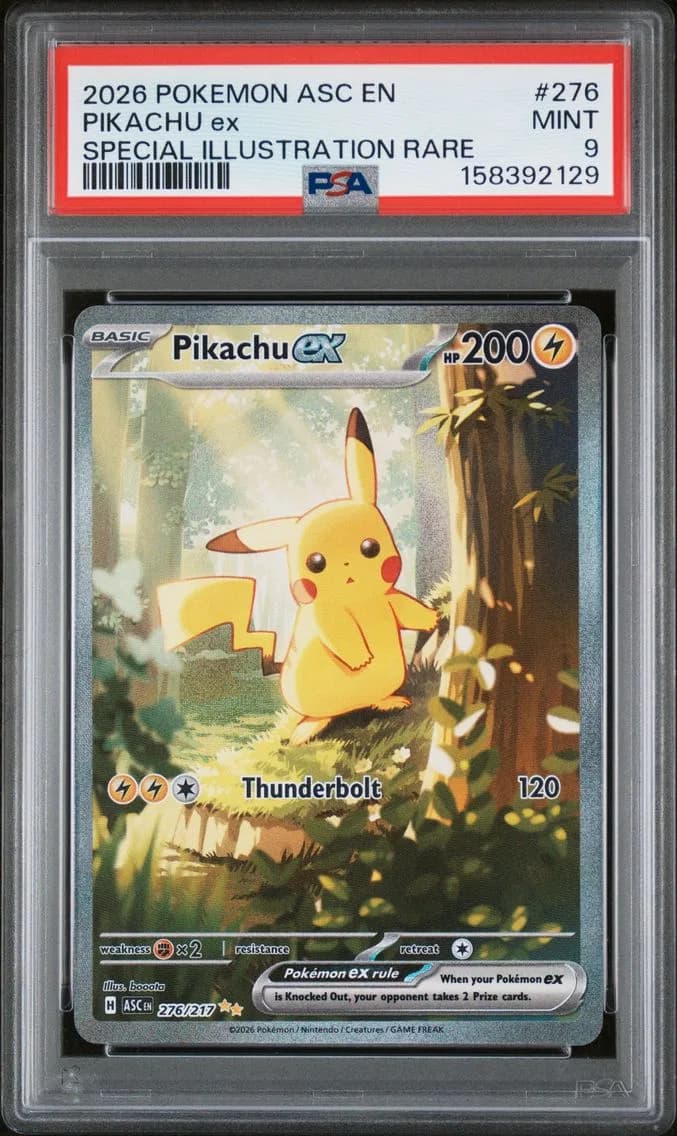 Pikachu EX, PSA 9