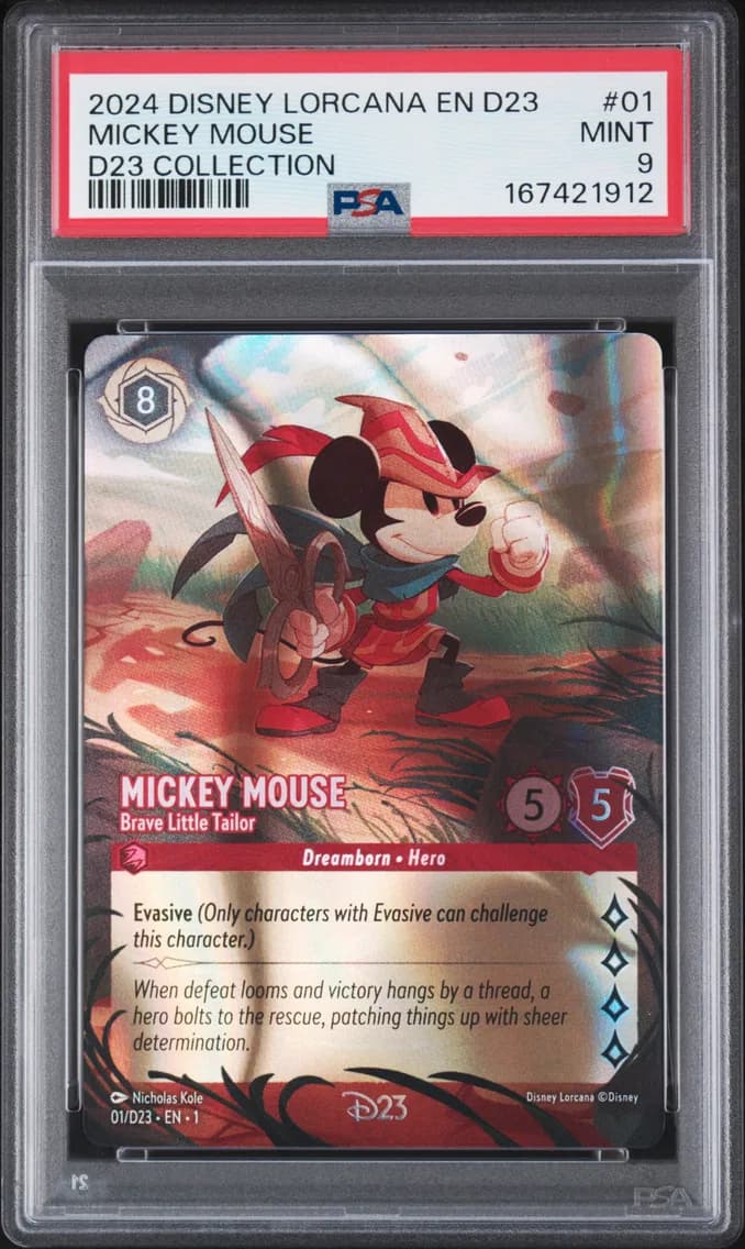 Mickey Mouse - Brave Little Tailor, PSA 9