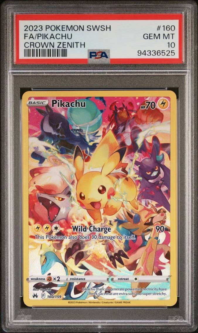 Full Art/Pikachu, PSA 10