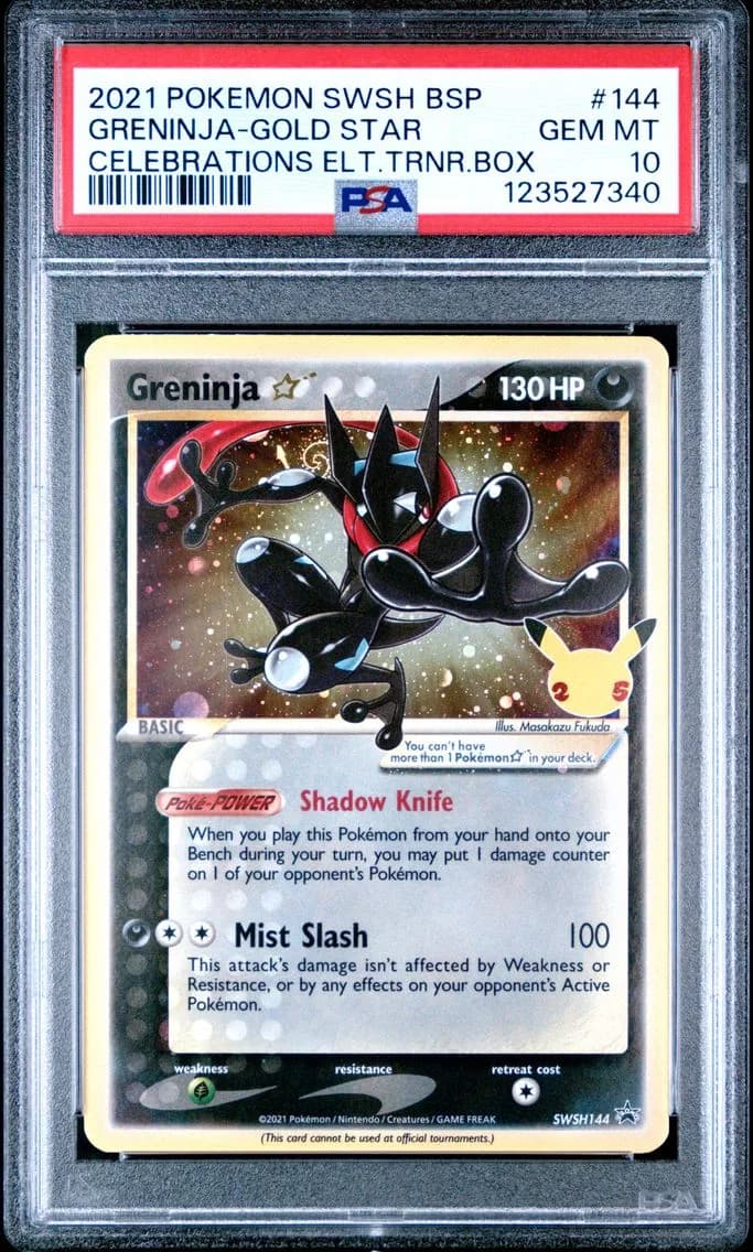Greninja-Gold Star, PSA 10