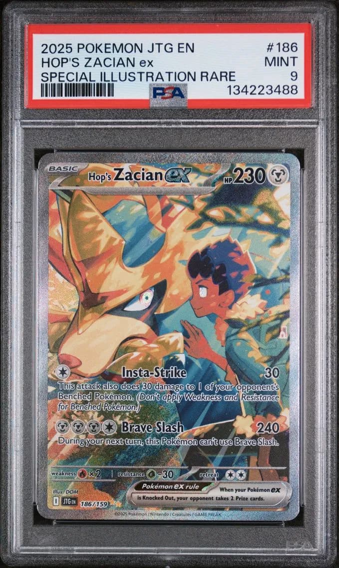 Hop's Zacian EX, PSA 9