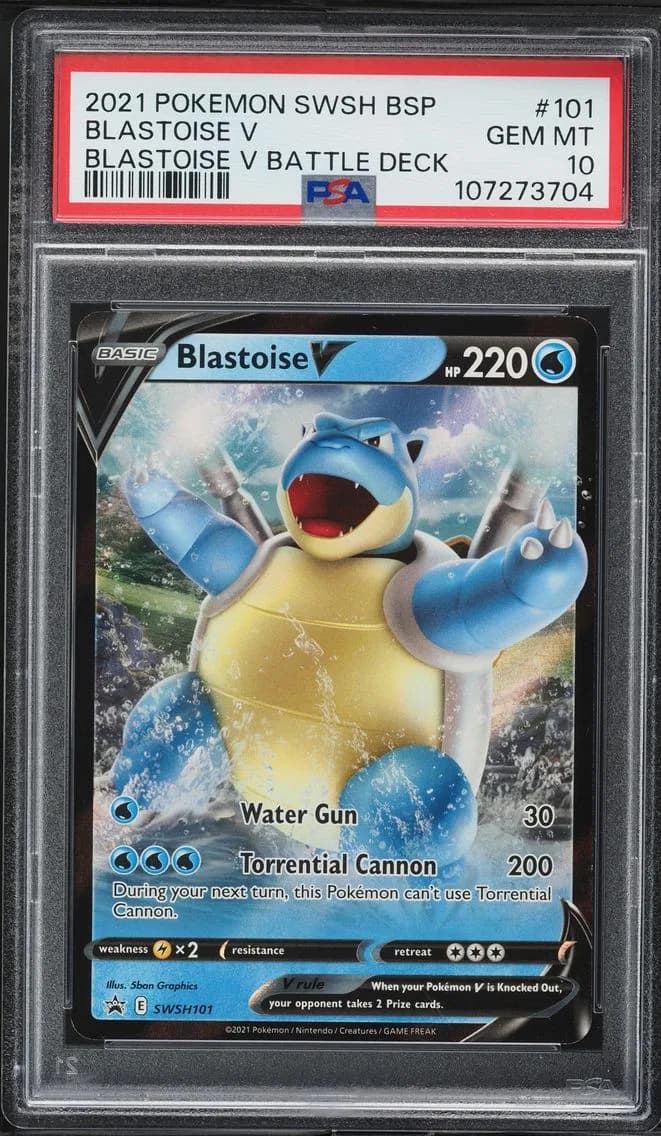 Blastoise V, PSA 10
