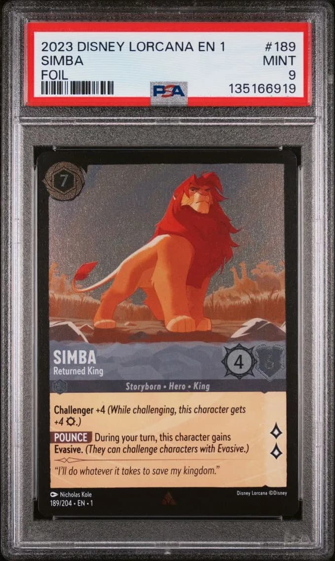 Simba - Returned King, PSA 9