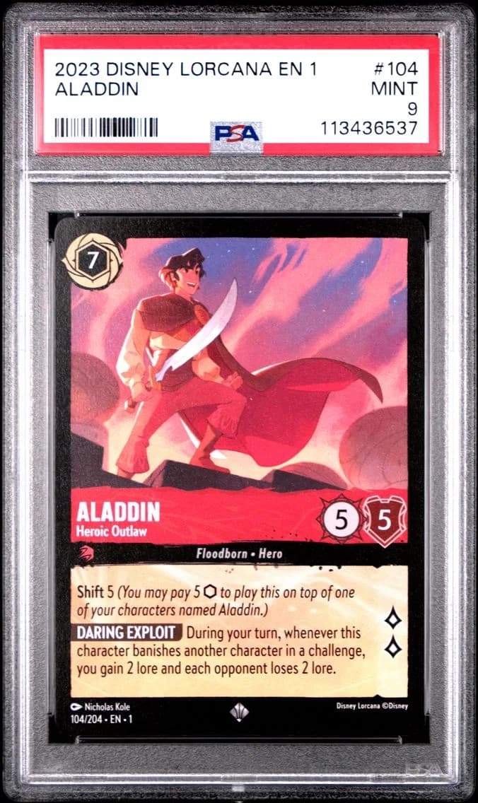 Aladdin - Heroic Outlaw, PSA 9