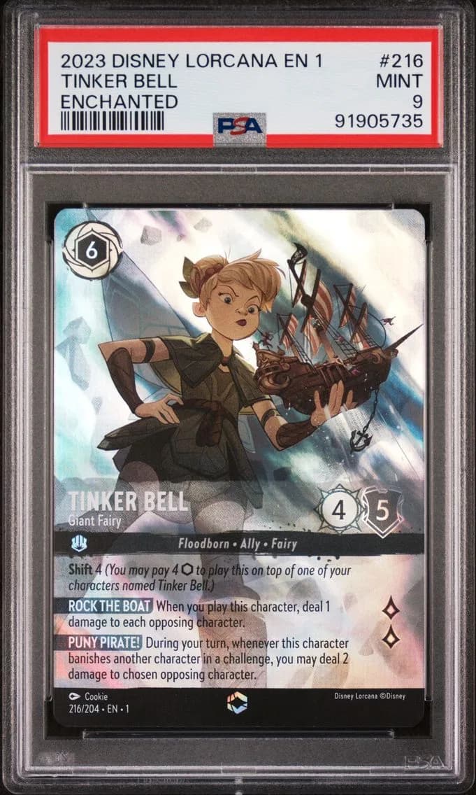 Tinker Bell - Giant Fairy, PSA 9