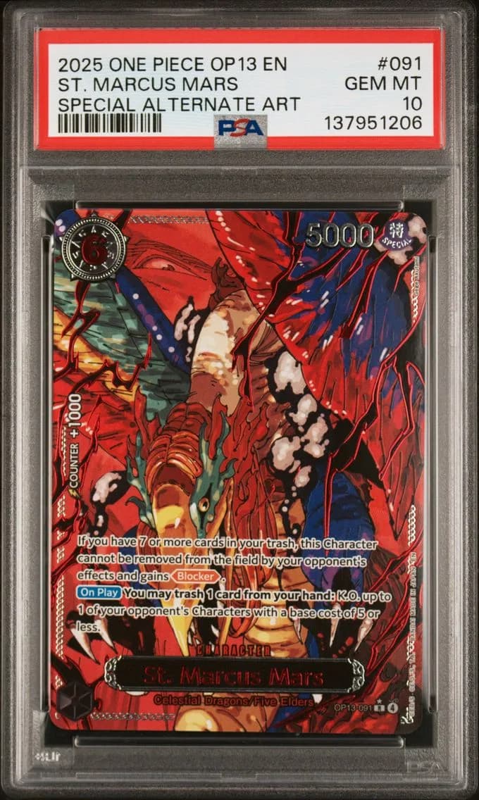 St. Marcus Mars Special Alternate Art, PSA 10