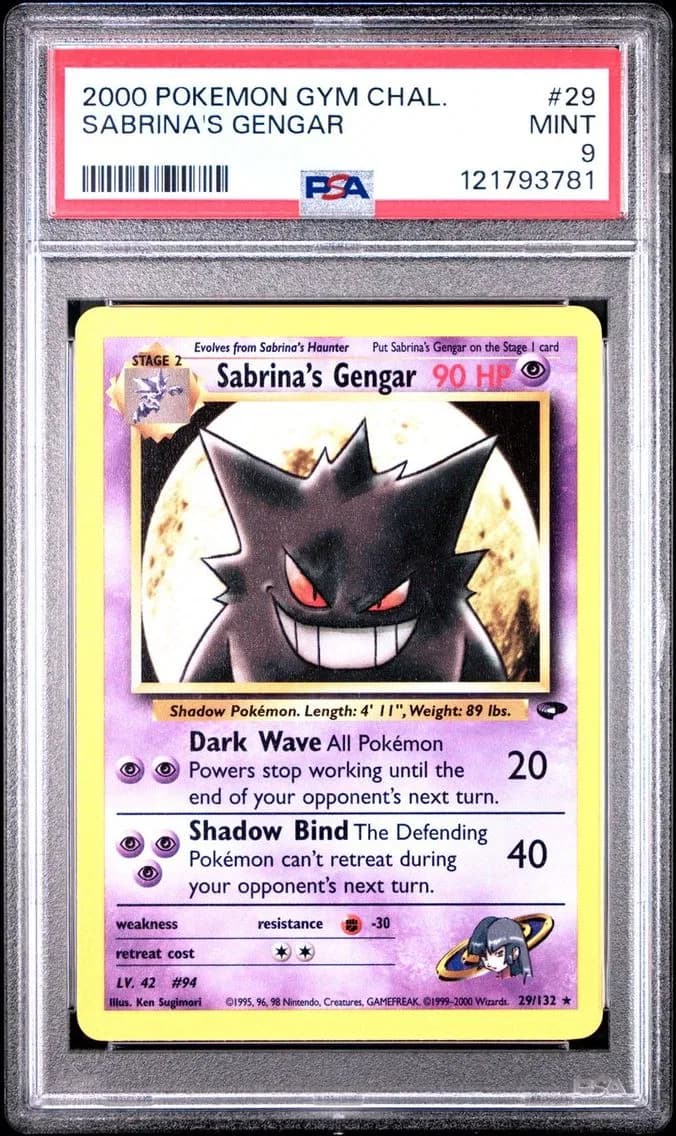 SABRINA'S GENGAR, PSA 9
