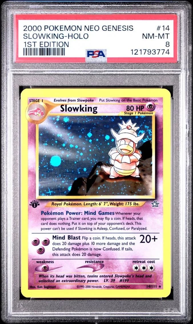 SLOWKING-HOLO, PSA 8