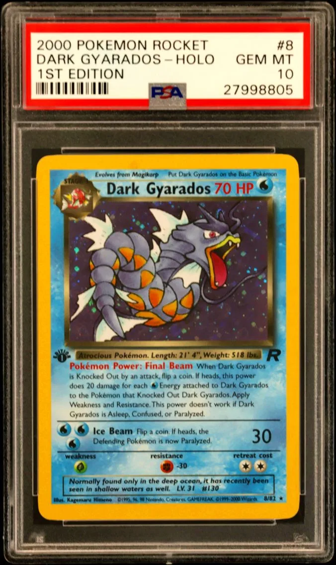 Dark Gyarados-Holo 1st Edition, PSA 10