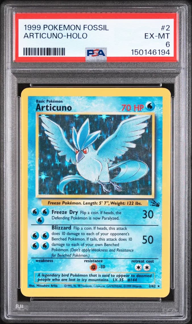 Articuno-Holo, PSA 6