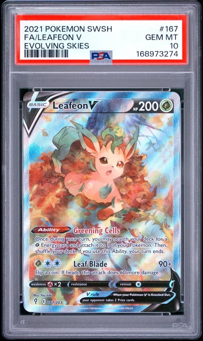 Full Art/Leafeon V, PSA 10