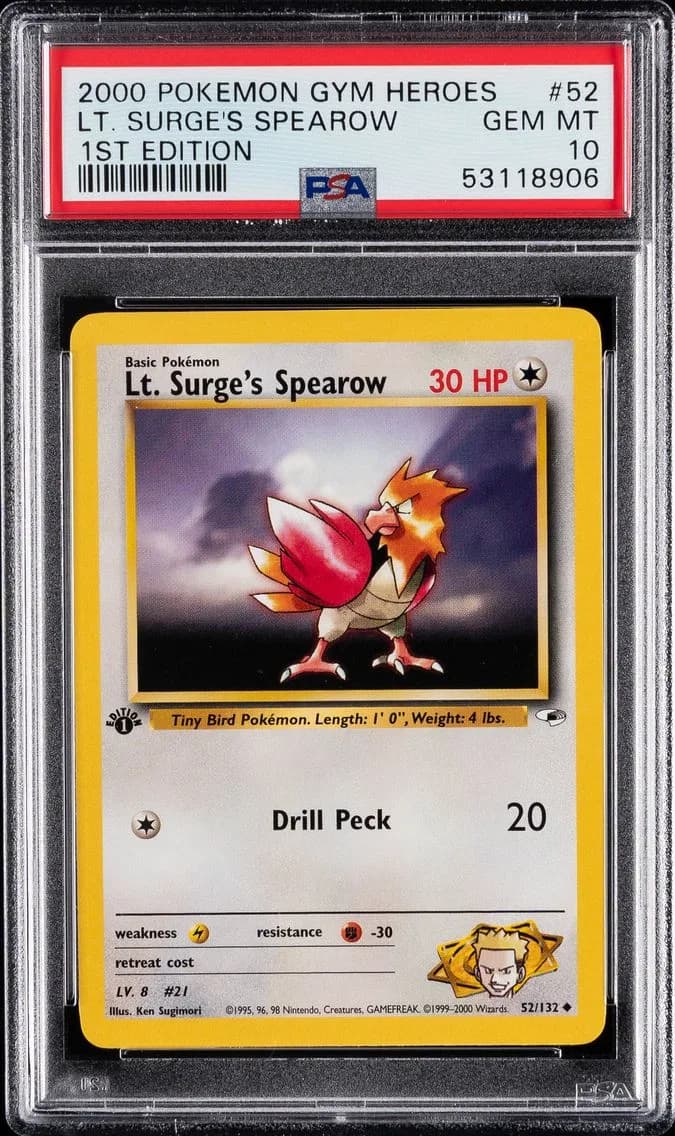 LT. SURGE'S SPEAROW, PSA 10