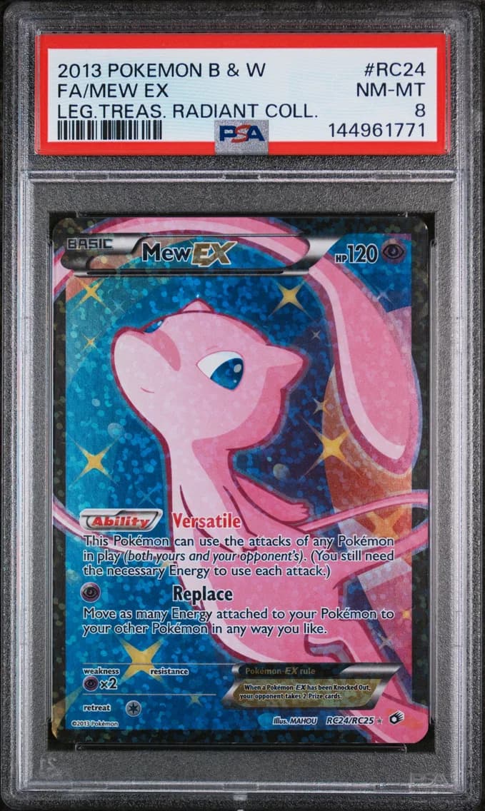 Full Art/Mew EX, PSA 8